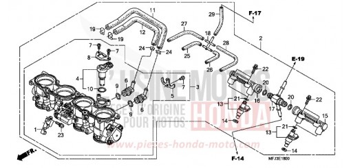 CORPS DE PAPILLON CBR600RR8 de 2008